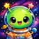 Colorful geometric animal avatar with abstract design, ideal for a profile picture.